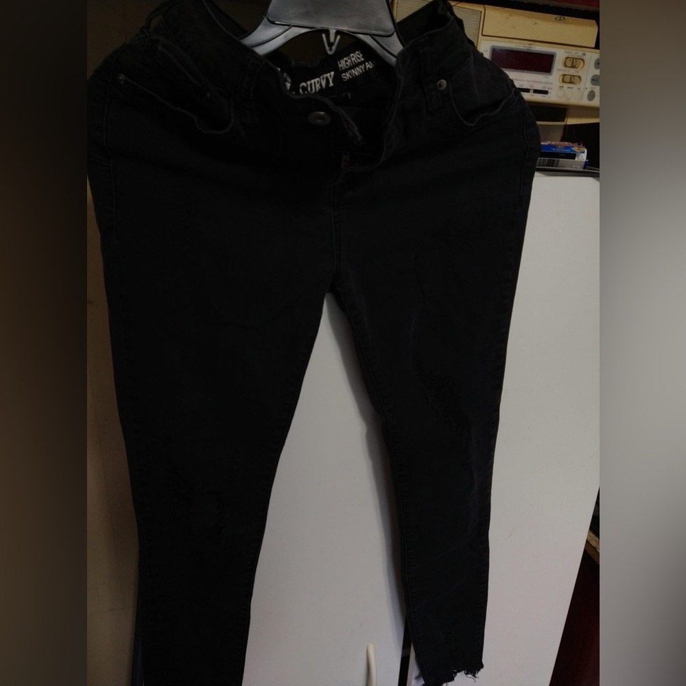 S.O.N.G black ripped jeans, size 9